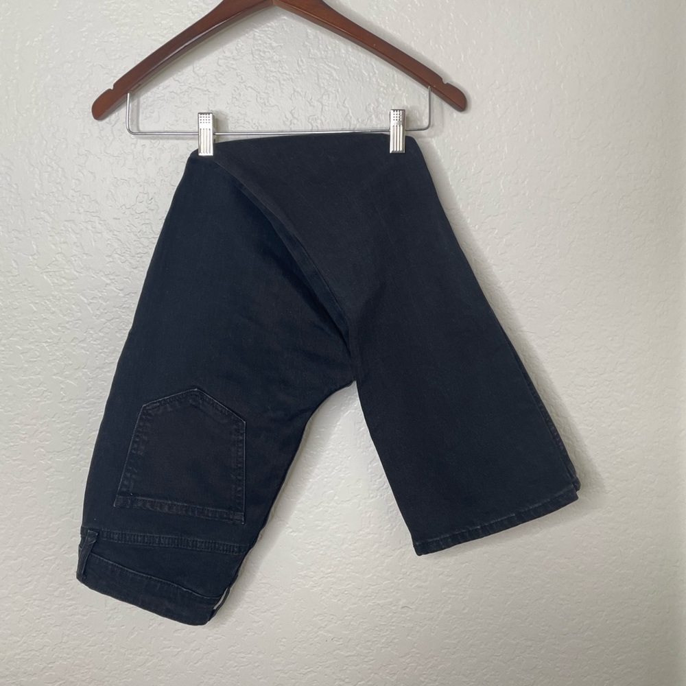 Extra high rise kicker boot cut size 4 old nave black jeans denim pant